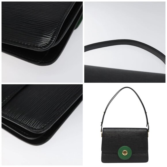 LOUIS VUITTON Epi Free Run Shoulder Bag Green Black - Picture 9 of 15